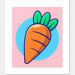 Carrot Vegetable Cartoon Posters and Art